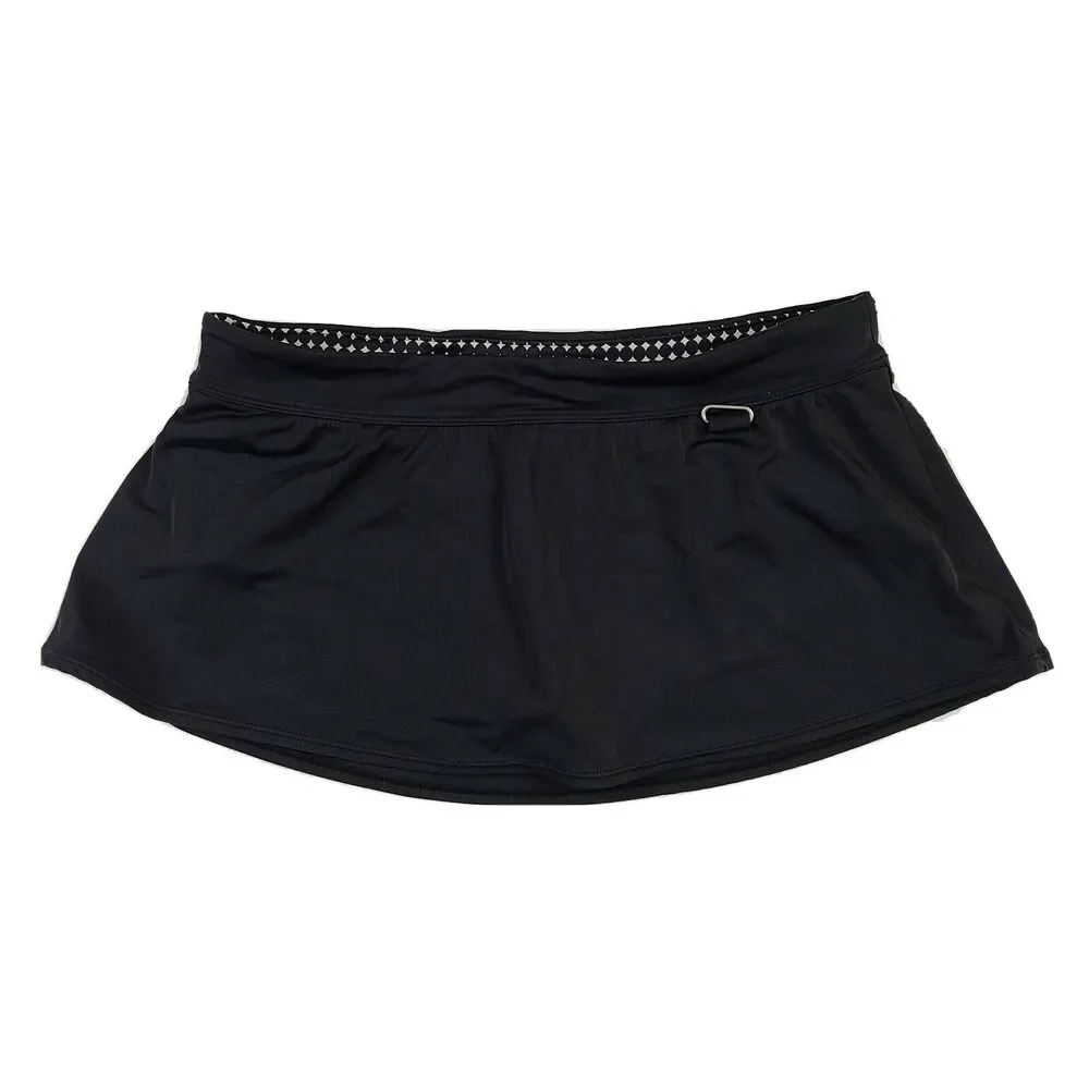 Womens Nike Swim Skirt SZ Medium 8 Black Skort